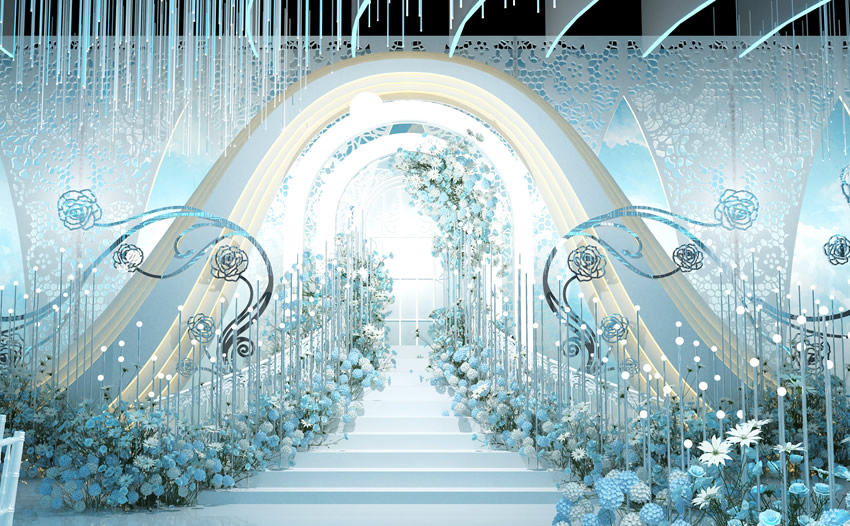 五通桥釡香烙馍村水晶厅效果展示